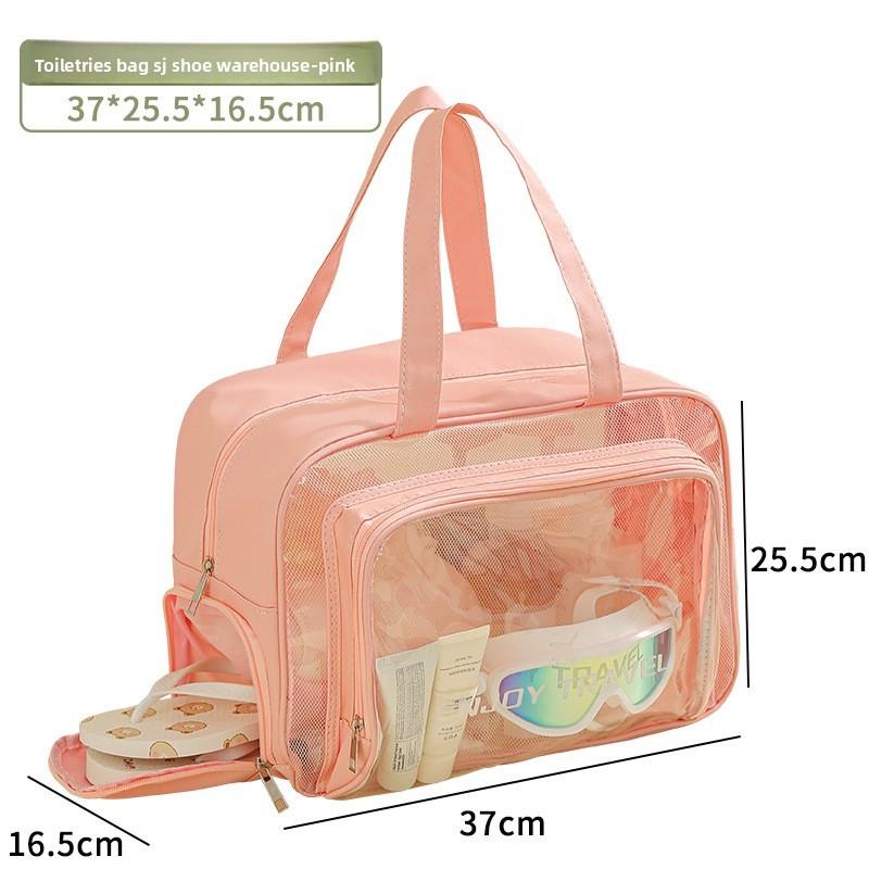 Waterproof Travel Toiletry Bag With Zipper Design For Gym And Vacation Use