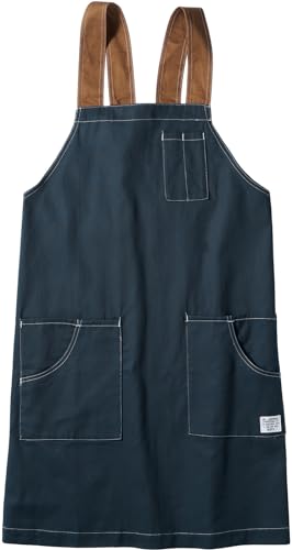 

Musashino Uniform Kurodaruma Shoulder Apron DG904, One Size Fits All, 100% Cotton, Restaurant, DIY, Light Work, Outdoor, Cafe, Gardening, Workwear, D.