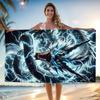 1 Stück Extra Groß 3 Größenoptionen Blitzdrachen-Design Strandtuch - Weiches, Saugfähiges & Schnelltrocknendes Polyester für Pool, Camping