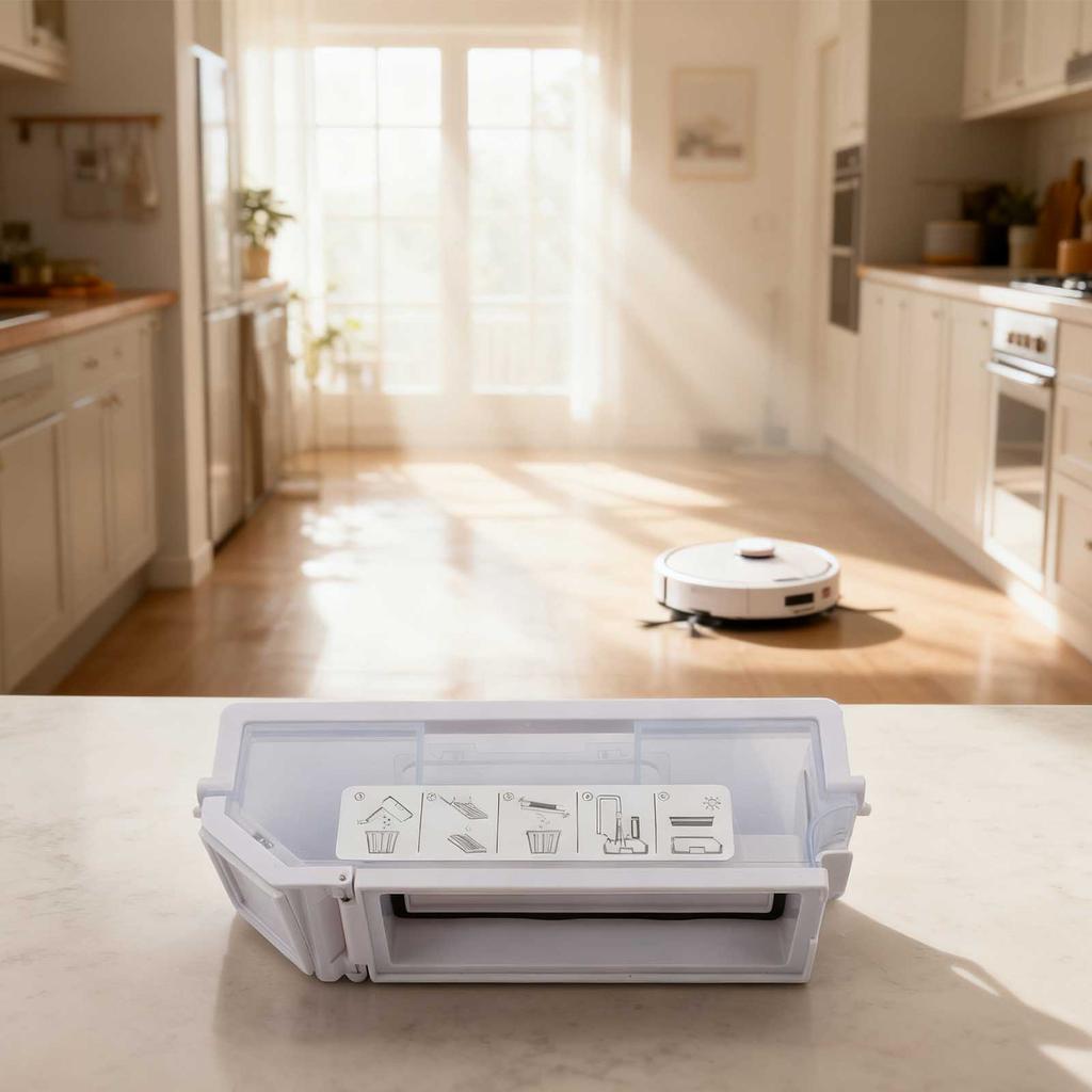 Dust Box Replacement for Ecovacs For Deebot Turbo Plus Vacuum Cleaner Provides Efficient Dust Storage and Collection