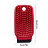 Flexible Fruit Vegetable Cleaning Brush 2-in-1 with Scraper Crevice Brush Hangable Silicone Fruit Brush