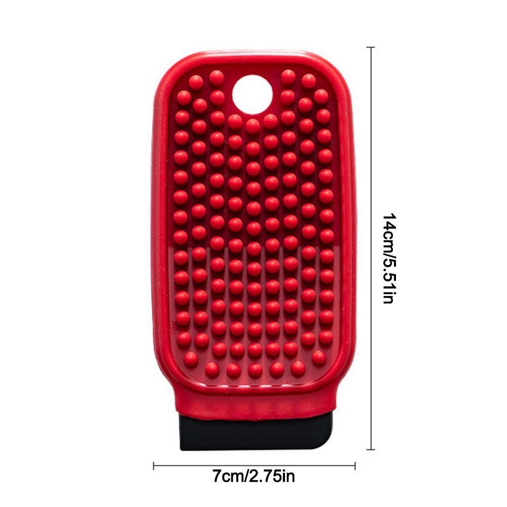 Flexible Fruit Vegetable Cleaning Brush 2-in-1 with Scraper Crevice Brush Hangable Silicone Fruit Brush