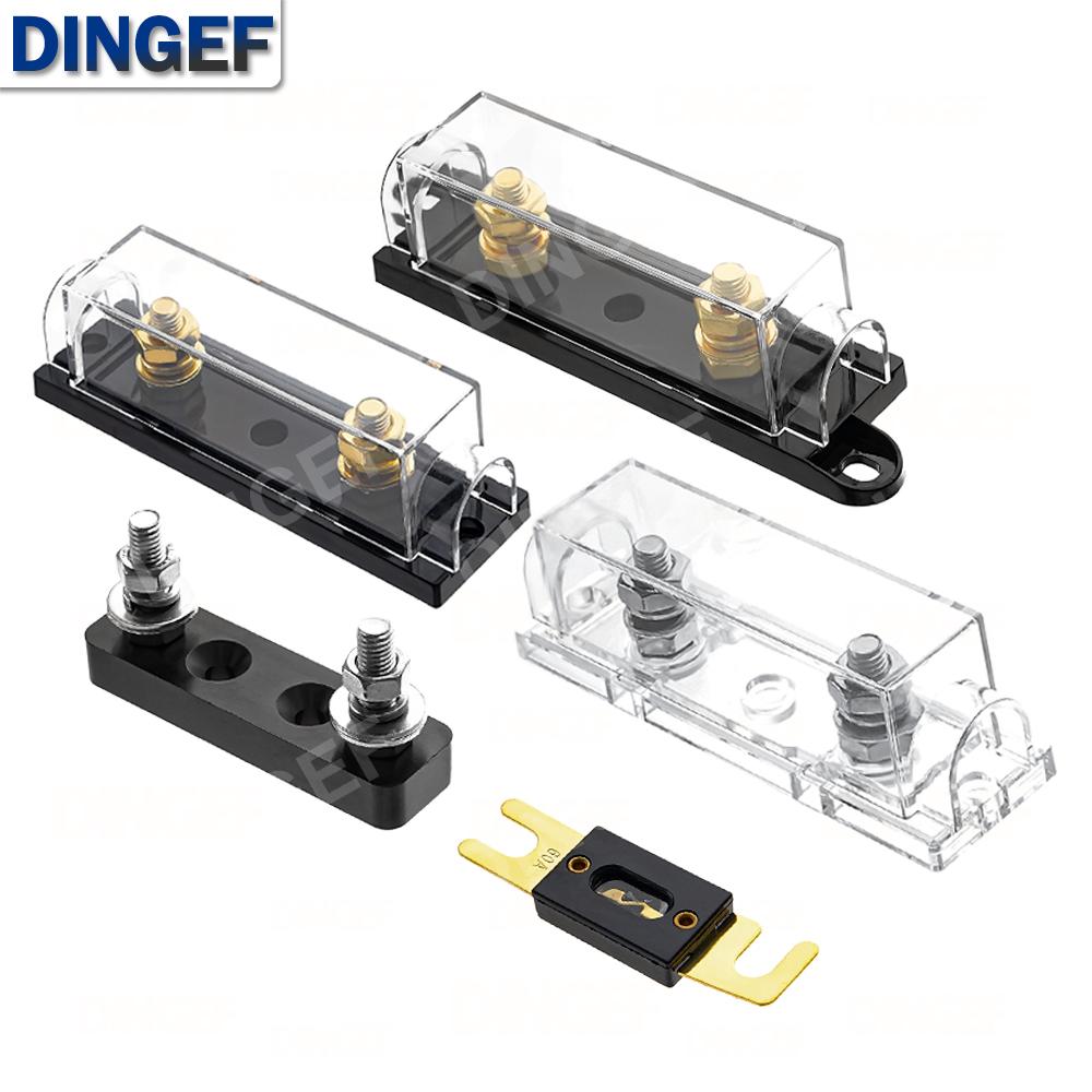 1Set ANL Fuse 60 80 100 120 275 300 400 450A 500 AMP ANS Fuse Holder Bolt-on Fuse Automotive Fuse Holders Fusible Link With Fuse