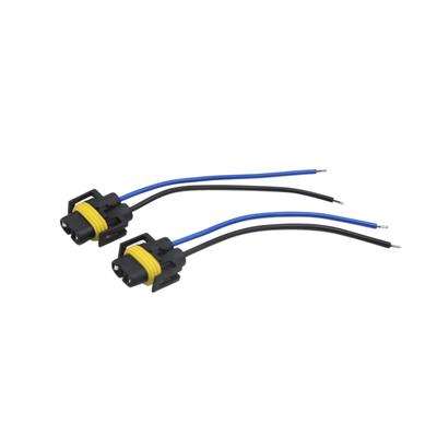ACROPIX Fog Light Lamp Car H8 H11 Bulb Wire Harness Socket Connector Extension Adapter Black 2pcs