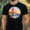 T-Shirt Homme Motif Pont du Golden Gate Coton Taille XS à 5XL