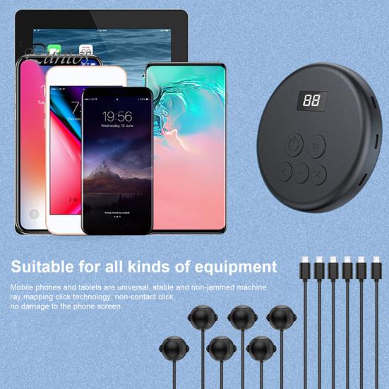 Screen Clicker Mute Automatic Adjustable Digital Display Sensitive Clicking Universal Point Grabber Device Phone Auto Connection for Game