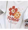 Plus Size Women's Slimming V-Neck Mid-Length Short-Sleeve T-Shirt