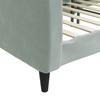 Daybed Light Grey 90x190 Cm Velvet