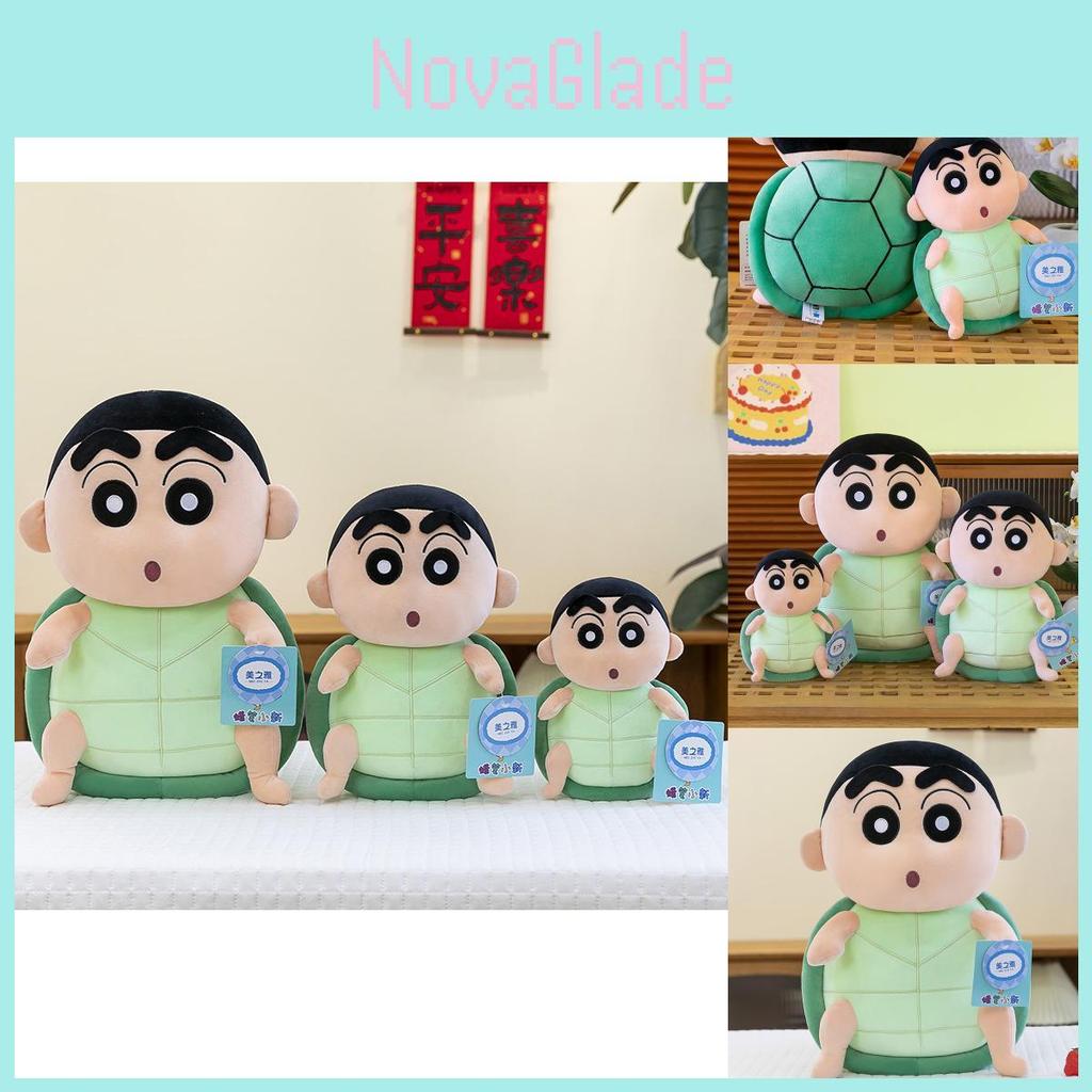 Adorable Crayon Shin-chan Plush Pillow Toy Soft Crystal Velvet Stuffed Doll