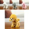Cute Poodle Plush Toy Tiny Dog Bag Charm Lovely Puppy Plush Short Fur Stuffed Doll