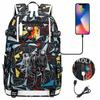 3-teiliges Schulrucksack-Set für Schüler Große Kapazität Oxford-Stoff Schultasche mit Schultergurt und Federmäppchen