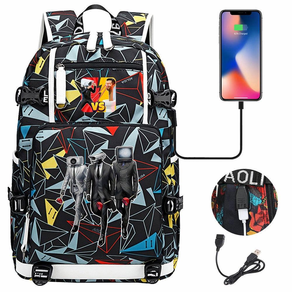 3-teiliges Schulrucksack-Set für Schüler Große Kapazität Oxford-Stoff Schultasche mit Schultergurt und Federmäppchen