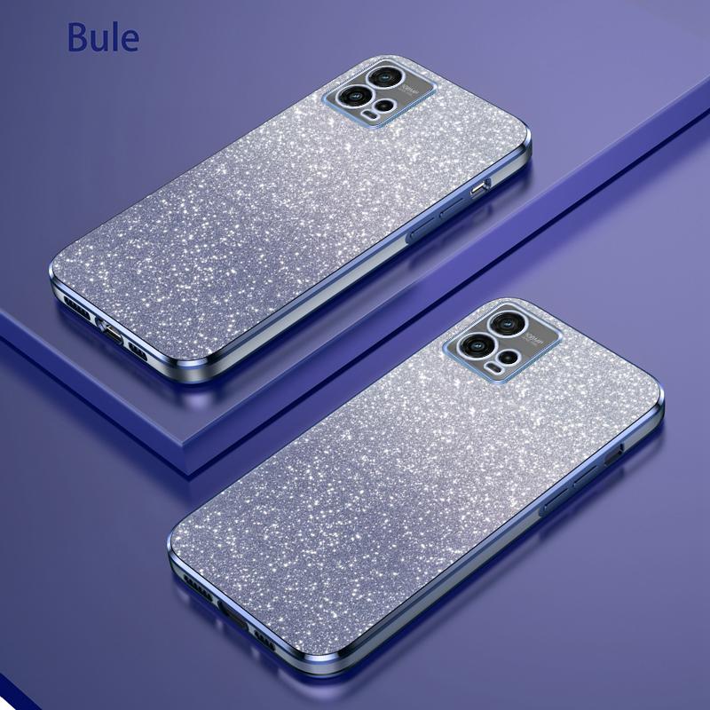 For Moto G72 Luxury Electroplated Glitter Phone Case For Motorola Moto G72 Case Clear Soft TPU Back Protective Cover