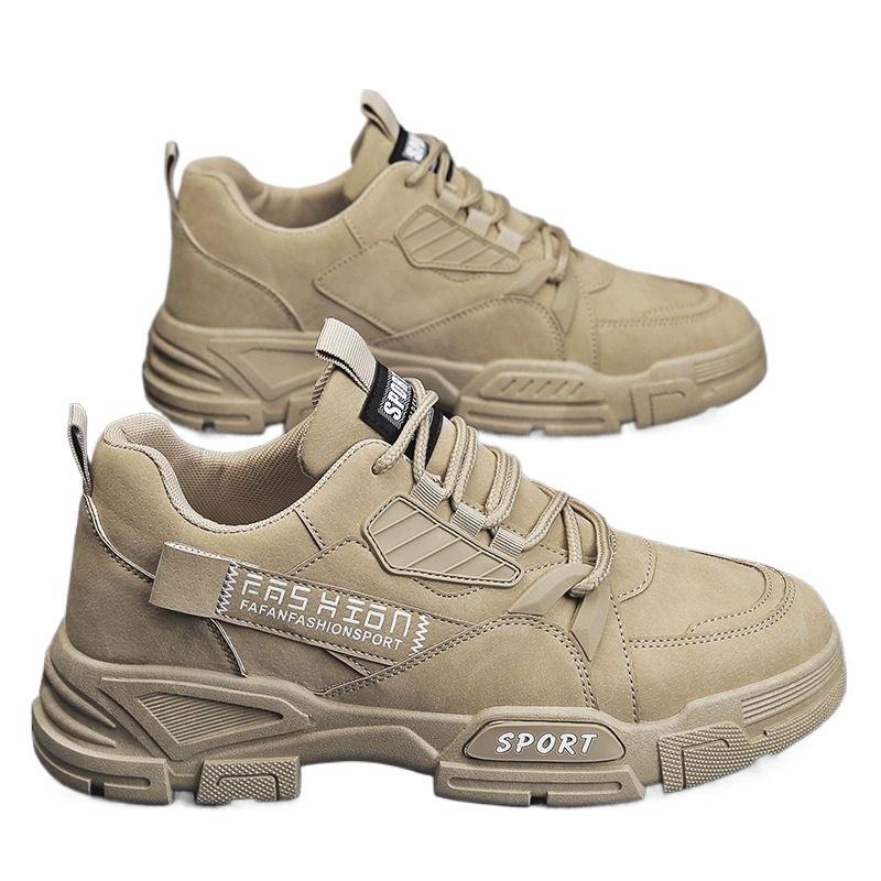 Large Size Spring and Autumn New Breathable Workwear Men's Shoes Versatile Thick Soled Construction Site Work Board Shoes Men