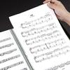 1 ks A4 kniha pro ukládání notových zápisů, antireflexní, organizér na piano, kytaru, pořadač na dokumenty pro hudebníky