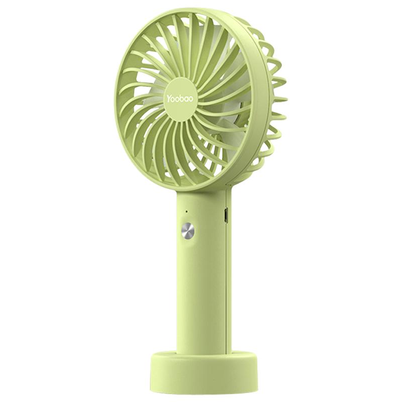 

YOOBAO Y-F3S 2000mAh Handheld Fan 3 Speeds Adjustable 4-Blade Desktop Fan Mint Green