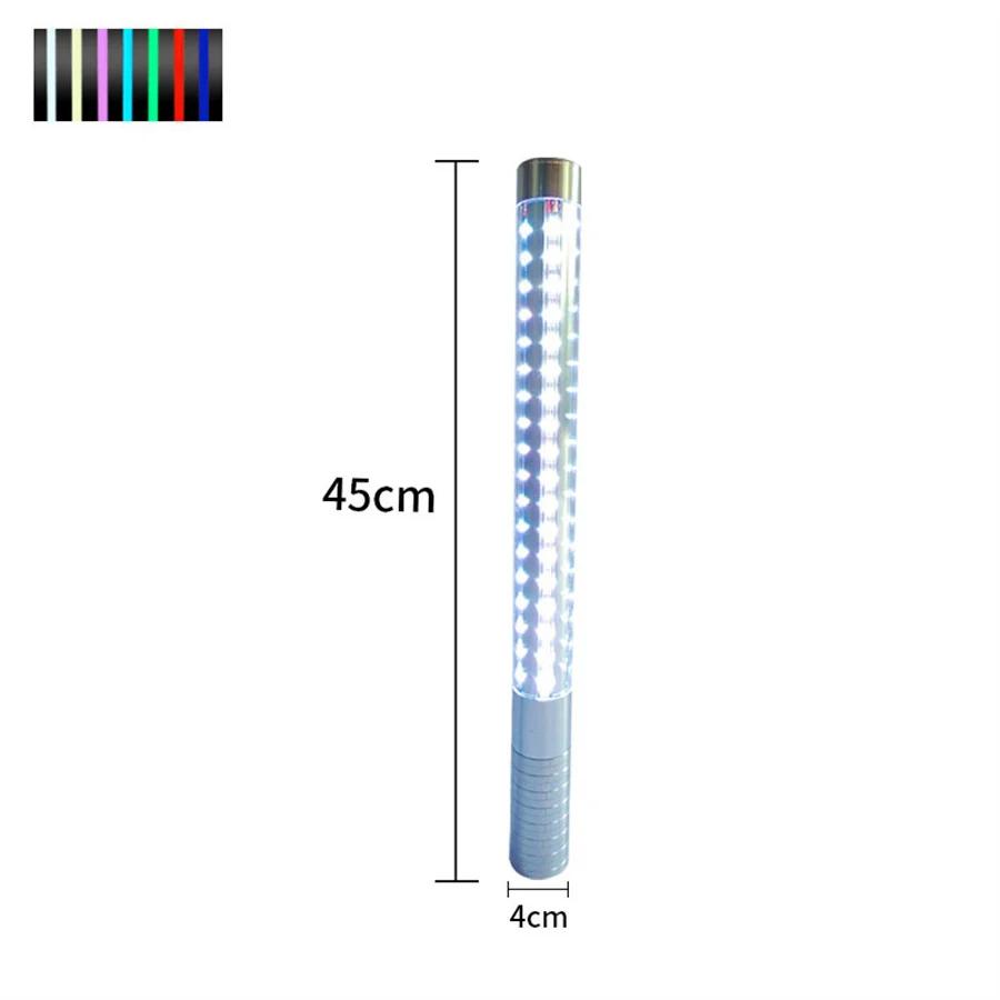 7 Color RGB Rechargeable LED Strobe Baton Light Wine Bottle Topper Sparklers Light Party Service Bar Growing Flash Stick Light