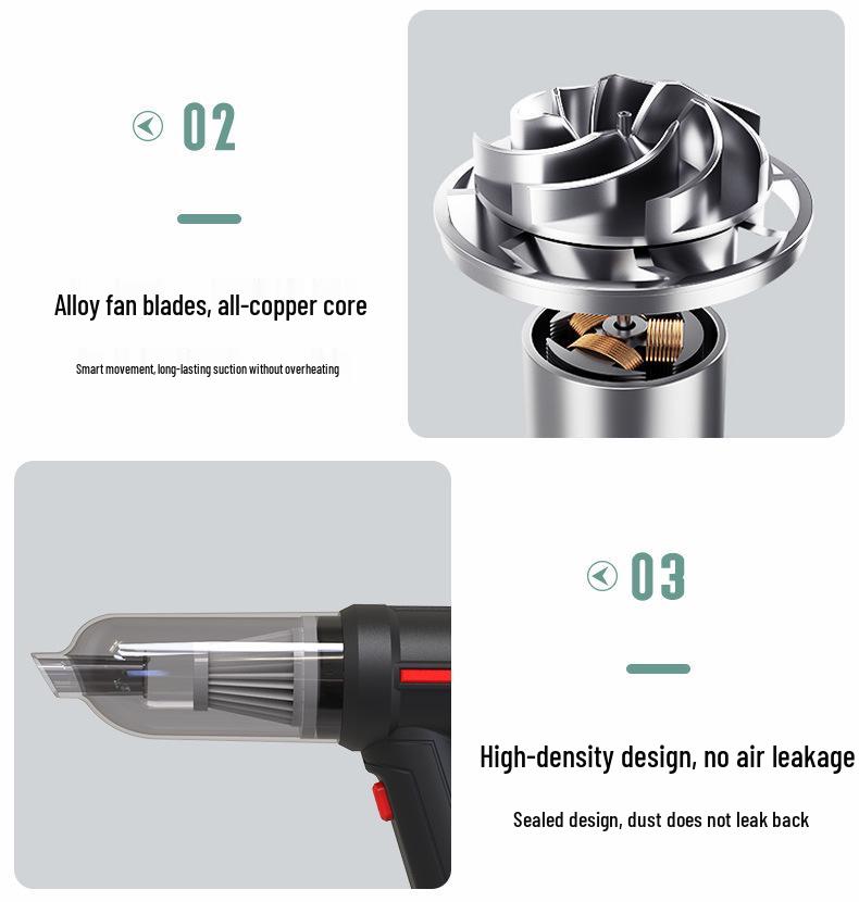 Wireless Portable Handheld Car & Home Mini Vacuum Cleaner - Super Powerful