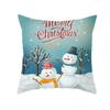 Cute Cartoon Santa Claus Christmas Decoration Print Pattern Cushion Cover Home Living Room Sofa  Pillow
