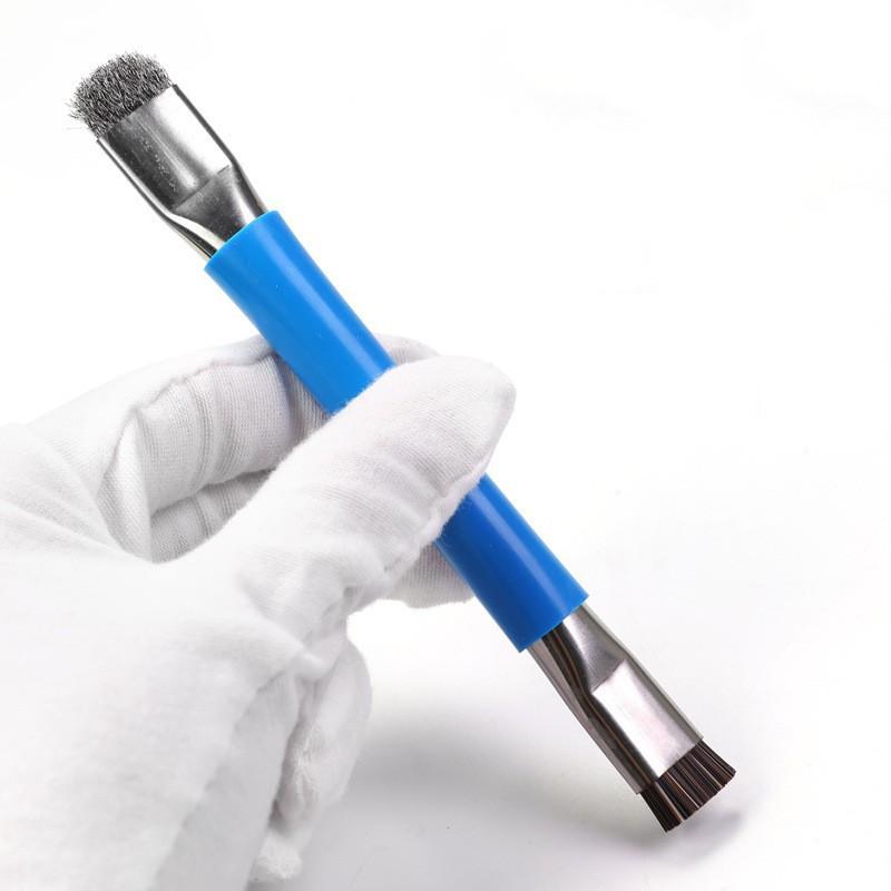 Anti-Static Safe Brush Double Headed Brush Circuit Board Repair Motherboard PCB Cleaning Brush IC Chip Mobile Phone Repair Tool