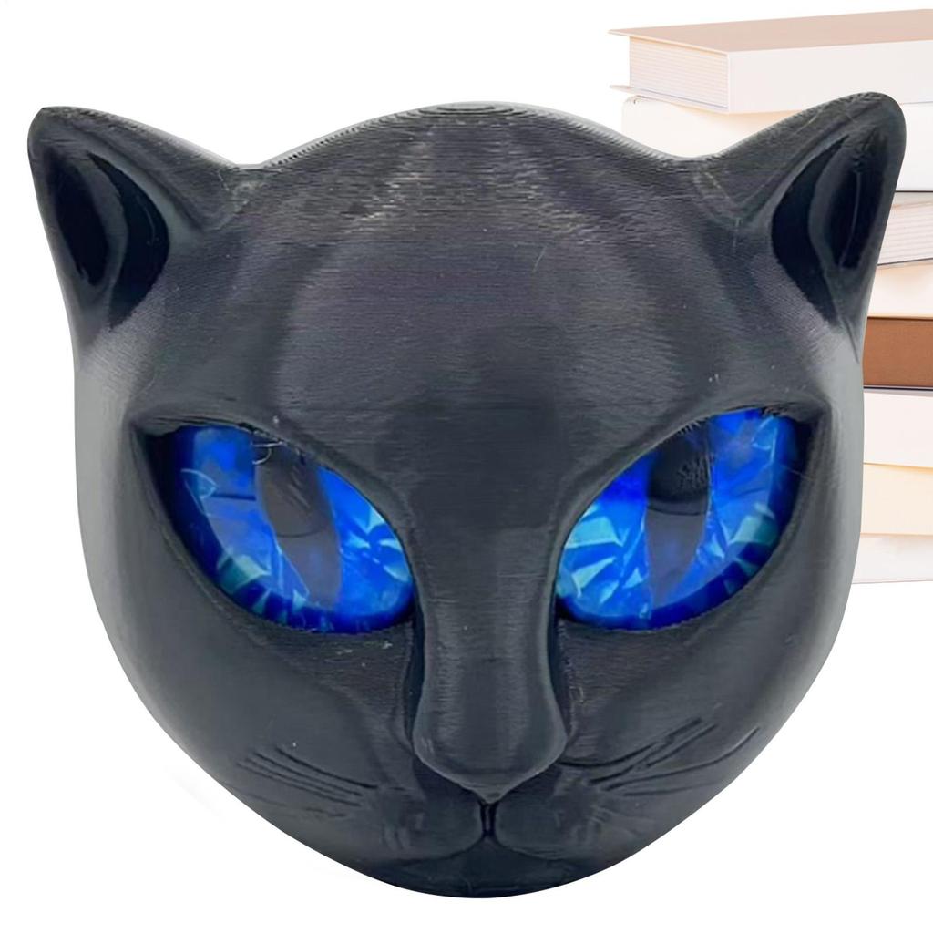 Cat Statues Home Decor Small Cat Figurines Cute Kitten Animal Ornament Souvenir for Bookshelf Bedside Table Halloween Friend