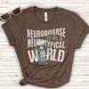 Neurodiverse T Shirt Neurodiversity Awareness Adhd Autism Counselor Teacher Vintage Style Vintage Stylish Versatile