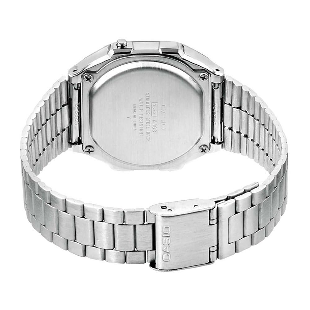 Casio Mesh Me Up Watch Japan International Shipping E-Data-Bank Quartz Watch, A168WA-1W