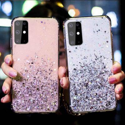 Mode Bling Fall Für Samsung Galaxy S25 S24 FE S23 S22 S21 Ultra A56 A36 A26 A55 A35 A54 A34 A24 A55 A35 a15 A05 A53 A13 A51 Glitter Silikon Abdeckung