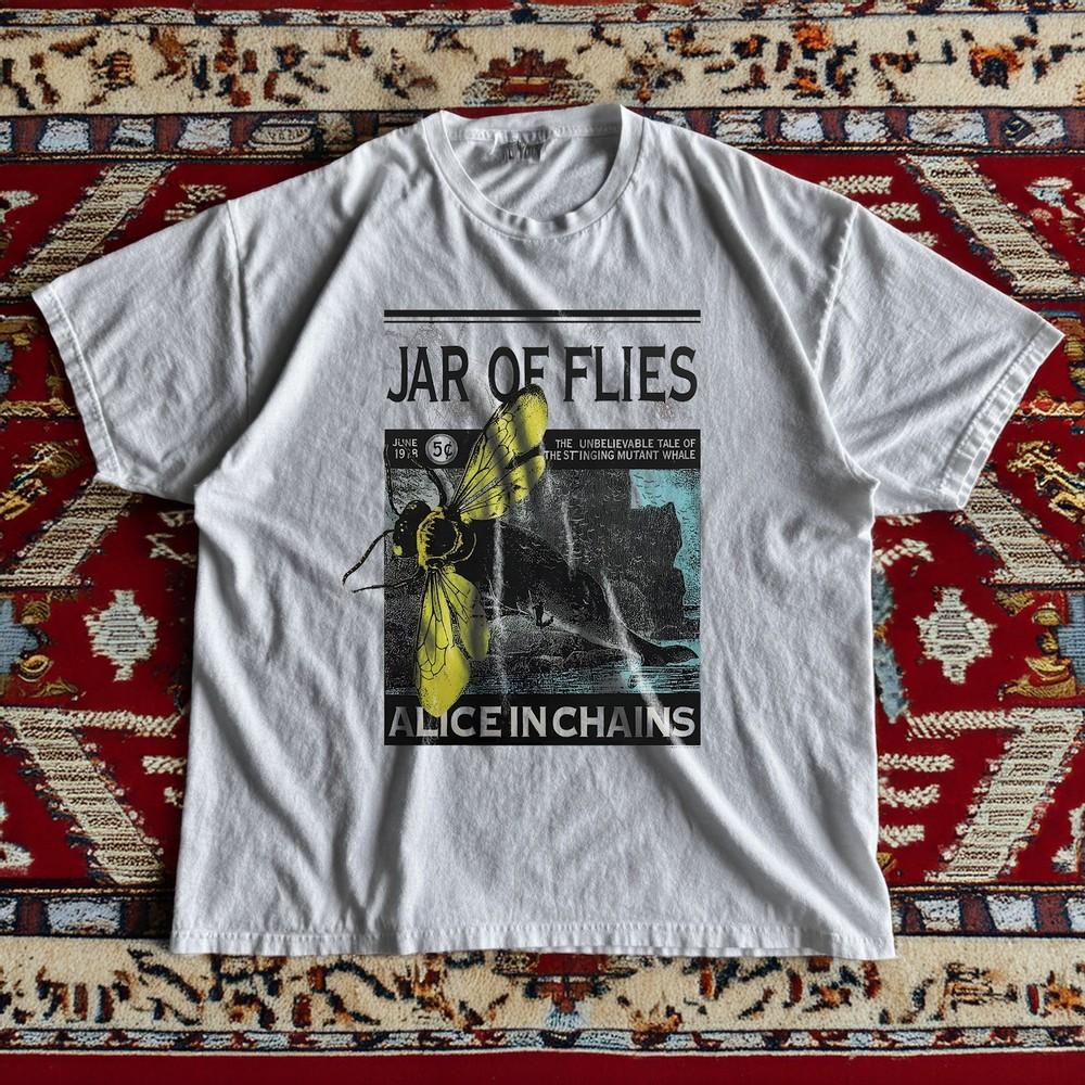 

NEW Alice In Chains Jar of Flies Concert 1994 White Cotton Tshirt Unisex T-Shirt XXXXL