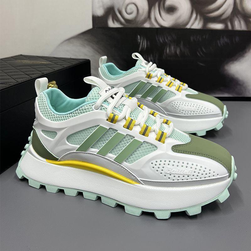 Męskie letnie buty oddychające buty 2025 nowy trend platforma modne buty sportowe i rekreacyjne oddychające buty męskie dla taty