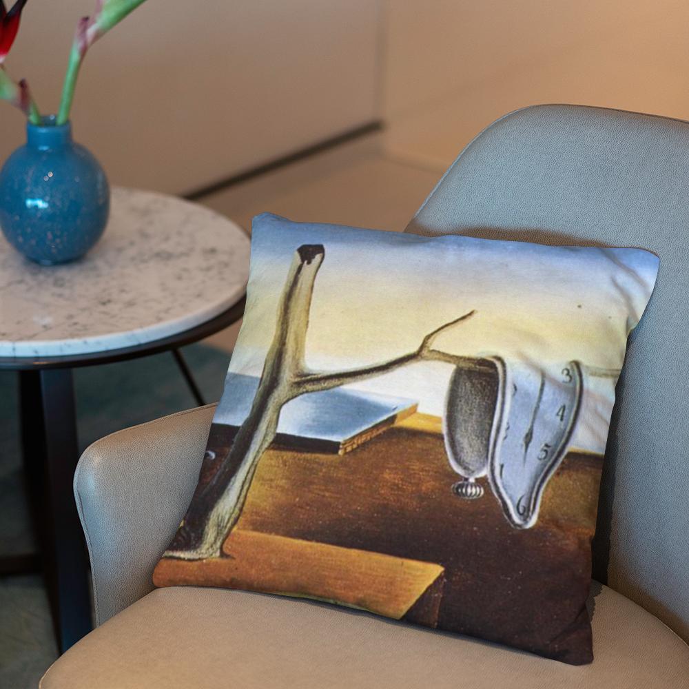 Salvador Dali Pop Art Cushion Cover 2-in-1 Reversible Plush Pillow Cover | Car/Sofa/Bed | Perfect Gift