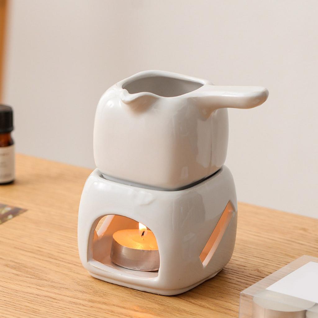 Bruciatori di oli essenziali per aromaterapia efficienti Scioglitore per cioccolato Scalda burro Design in ceramica Arredi per atmosfere rilassanti
