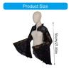 Lace Trimmed Gothic Bridal Flared Sleeve Shrug For Special
