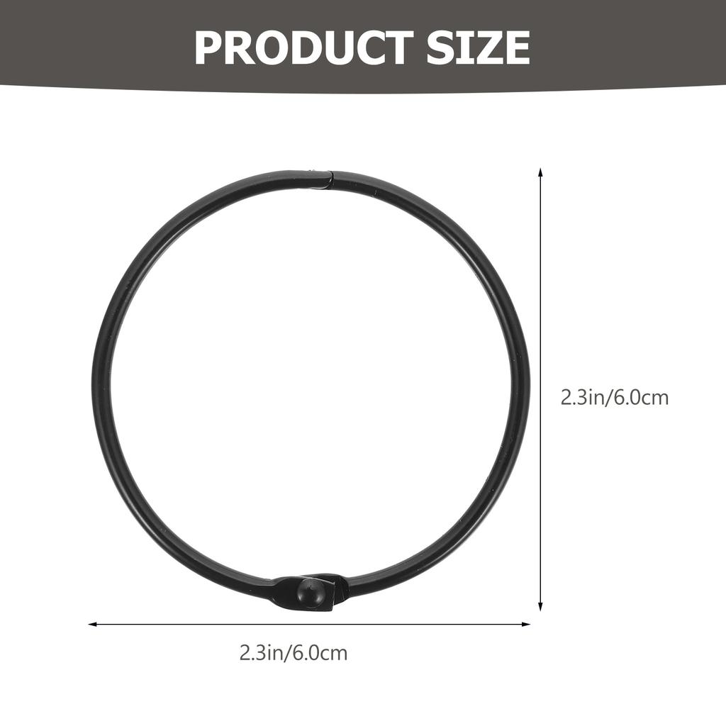 24Pcs Round Shower Curtain Rings Flexible Safe No Burrs Pleated Style for Various Colors Home Decoration Circular Curtain Ring