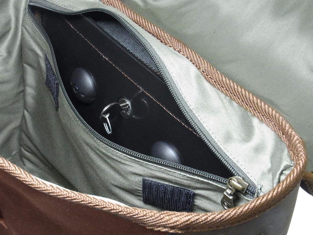 LONGRIDE Heritage Saddle Bag Flap Top Brown HQR131WBRO CLICK-ON (12L)