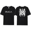 Summer Trendy Brand RVCA T-shirt Men's Women's Plus Size Loose Short-sleeved Fashion Design Tee Streetwear Fashion Top