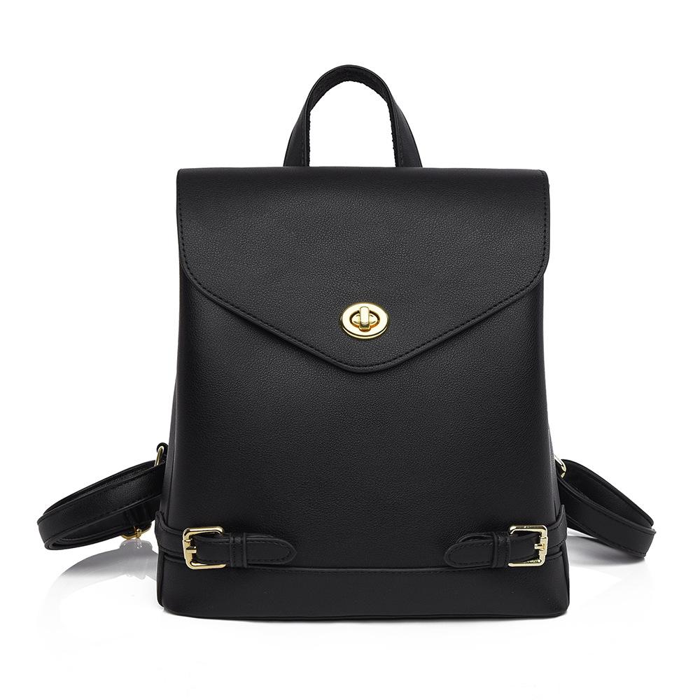 New Trendy Korean-style Versatile and Fashionable Soft Leather Women's Backpack, Large Capacity Travel Bag, Small Bag