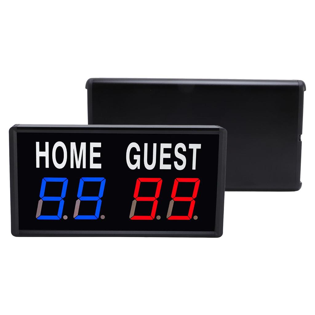 LED Electronic Scoreboard with Remote Score Keeper for Games Basketball Table Tennis Badminton Indoor Outdoor Type C Powered 5V 2A Home Guest