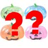 Pumpkin-Head Glitter Squeeze Toy, Slow-Rise Soft-Candy Feel, Non-Stick Tear-Proof Lightweight Compact Quick-Wipe Pliab Gifts In