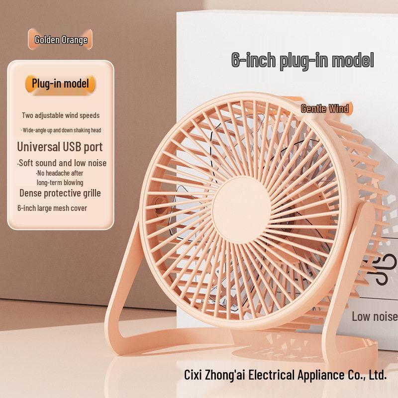 Portable USB Mini Desktop Fan for Office and Dorm