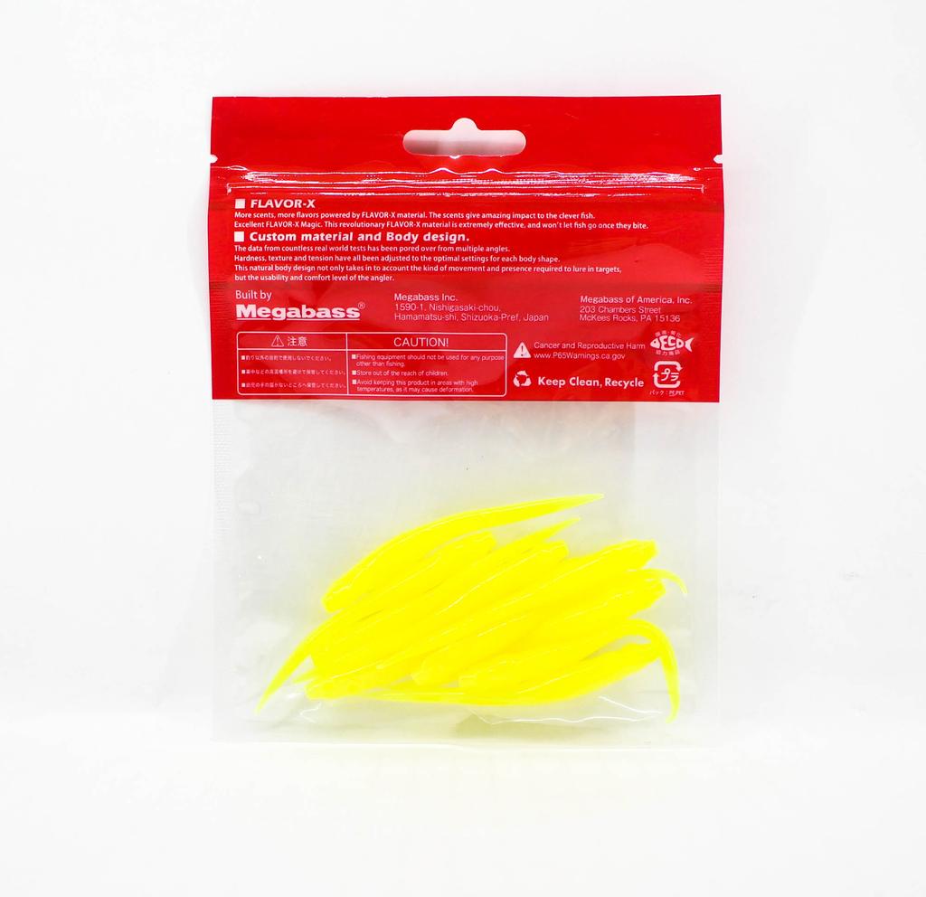 Megabass Soft Lure Hazedong 3 Inches Solid Chart (0565)