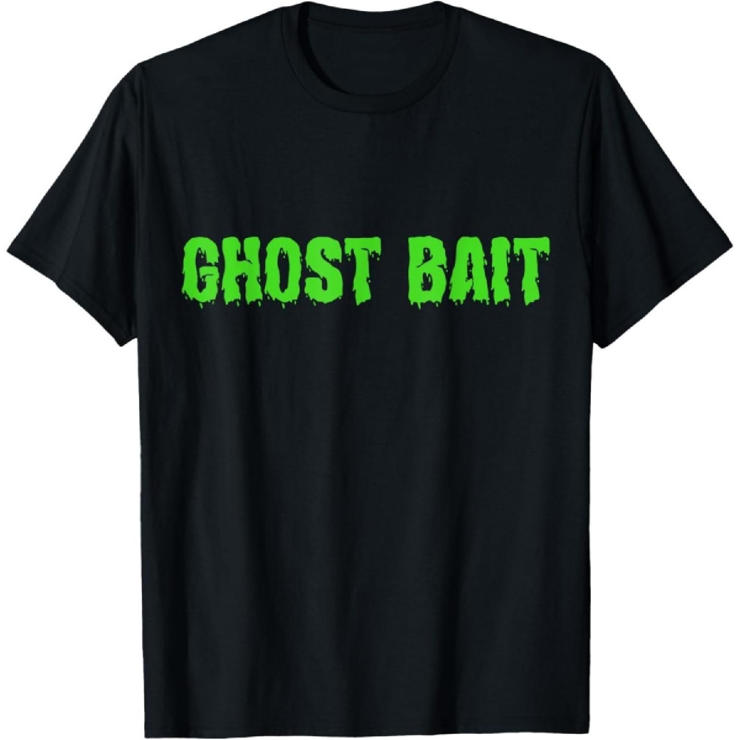 Ghost Bait Green Paranormal Spirit Hunter Halloween T-Shirt S