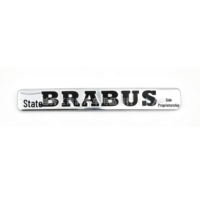 BRABUS Metalinis automobilio ženklelis su galimybe pritaikyti - Asmenizuotas aliuminio lipdukas ant automobilio kėbulo