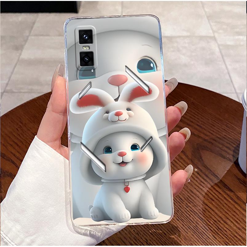 For Infinix GT 30 Pro X6873 Phone Case Infinix GT 30 Pro Cover Clear Silicone Cute Love Rabbit Cartoon Luxury Funny Cool Casing