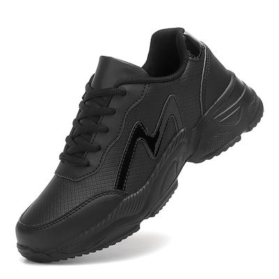 Damen Schwarze Laufschuhe Casual Sport Walking Schuhe Joggingschuhe Große Größe