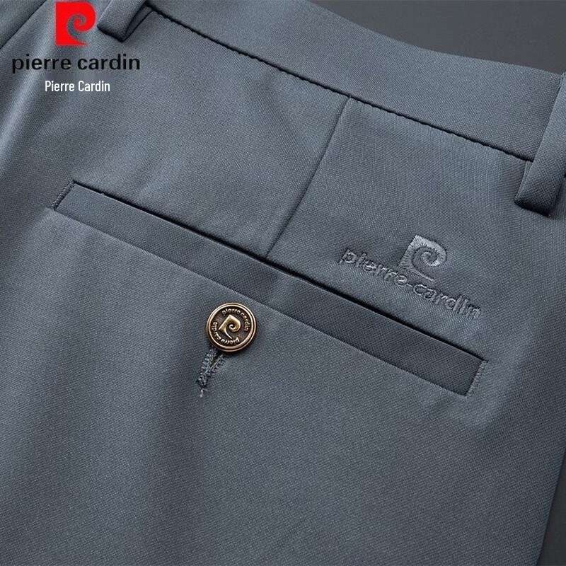 Pierre Cardin Men's Summer Ice Silk Straight-Leg Casual Trousers