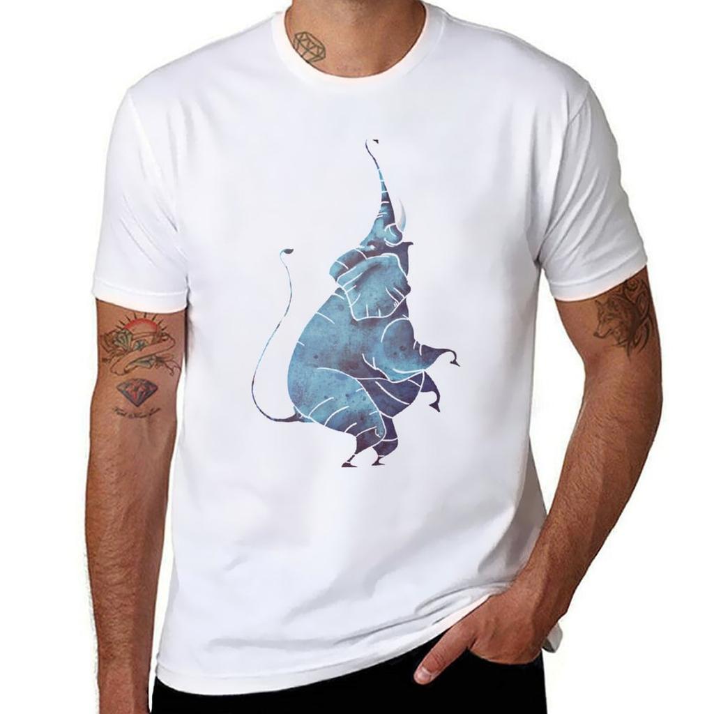 Elephant Tshirt Casual Basic Short Sleeve Tshirt