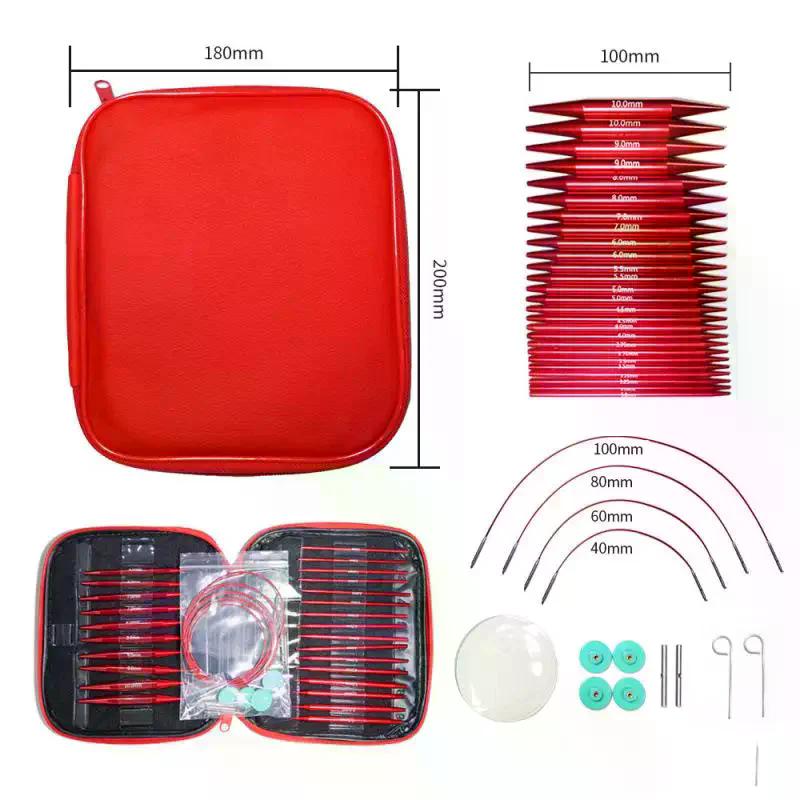 Detachable Circular Interchangeable Knitting Needles Crochet Kit Multifunctional Crochet Hooks Set For DIY Handmade Crafts