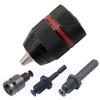 Keyless Drill Chuck Quick Change Conversion Adapter 1/2 3/8 Unf Mount 2~13mm 0.8~10mm Self-Tighten Screwdriver Drill Bits Chucks