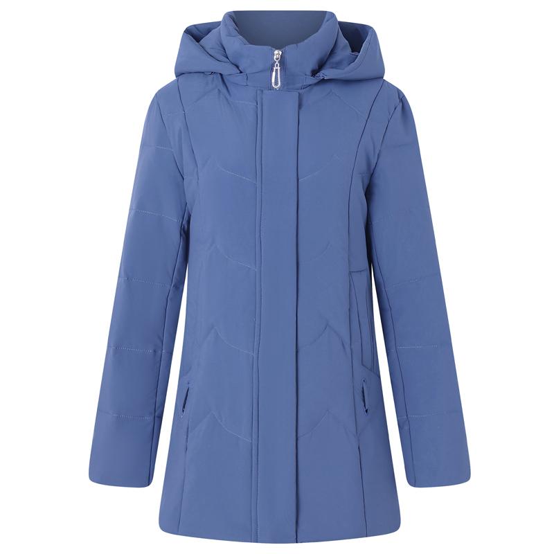 Middle Age Women's Puffer Jackets Winter Vintage Parkas Hooded Plus Size Elegant Thick Warm Down Coats Woman Outerwears